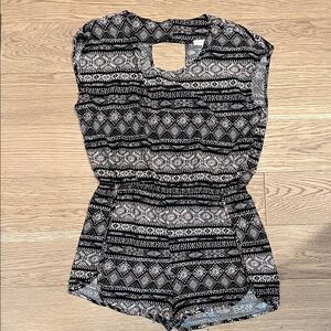 Ambiance Monochrome Patterned Romper